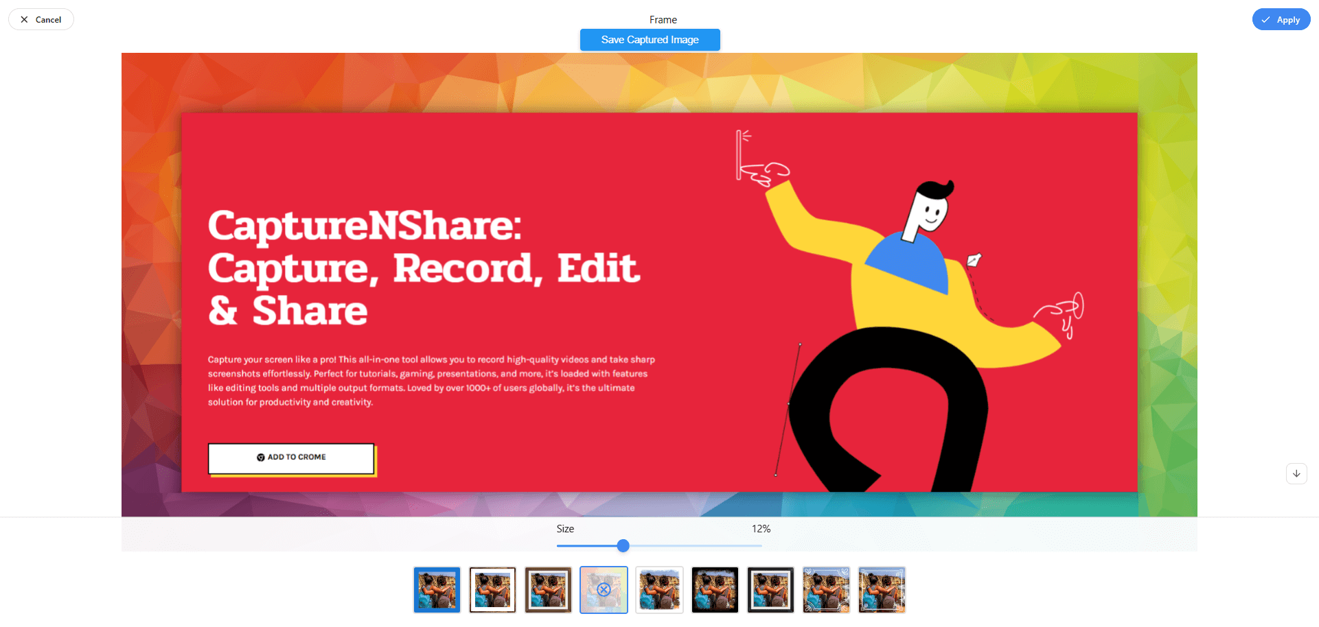 Refine with Filters & Frames